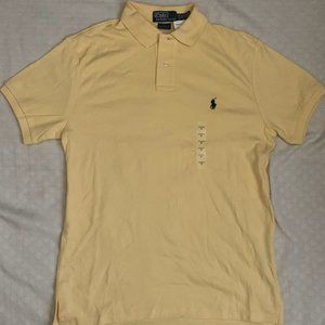 NWT Polo Ralph Lauren Men's Size M High Quality Soft Polo Shirt Yellow